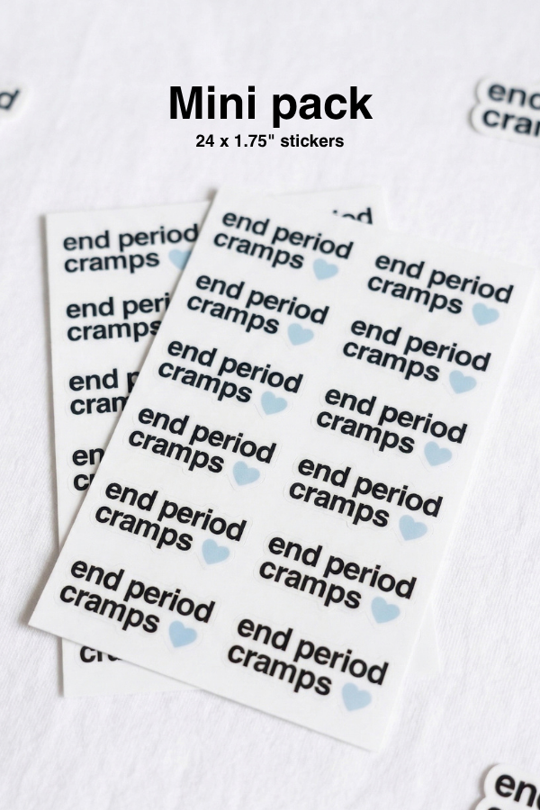 end period cramps sticker packs