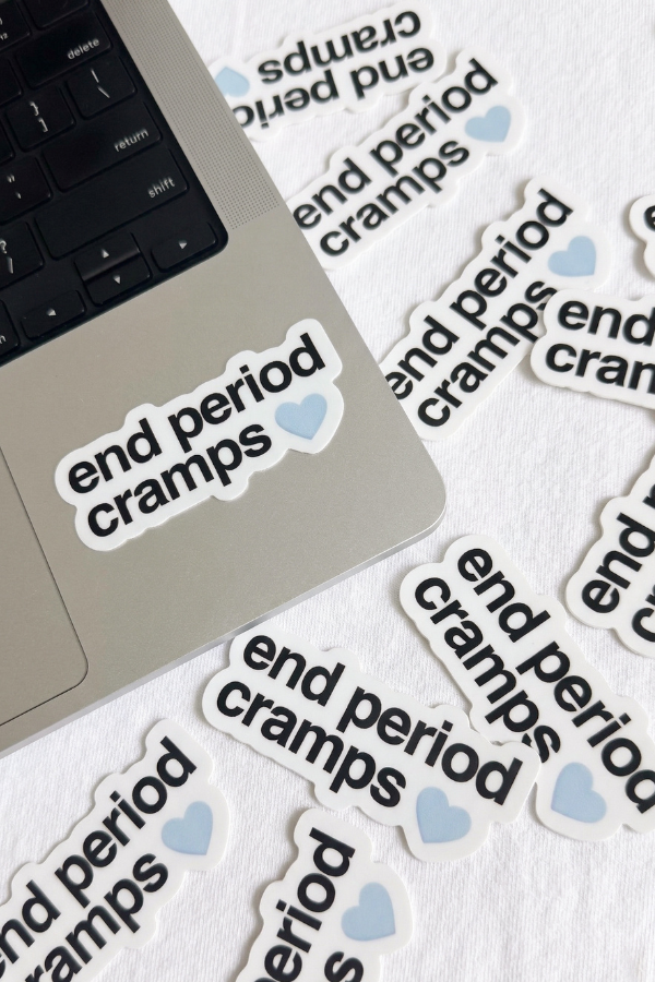 end period cramps sticker packs
