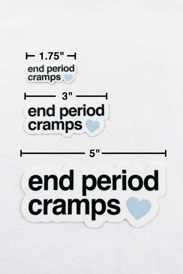 end period cramps sticker packs